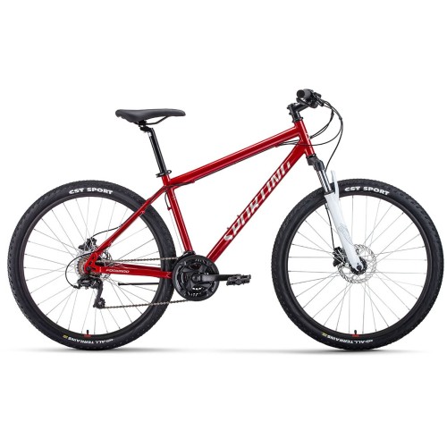 Велосипед Forward SPORTING 27,5 3.2 HD (17"рост) темно-красный/серебристый 2022 год