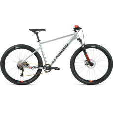 Велосипед Forward SPORTING 27,5 XX D (27,5" 9 ск. рост. 17") 2022, серебристый/черный, RBK22FW27894