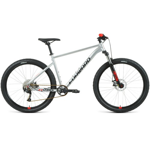 Велосипед Forward SPORTING 27,5 XX D (17"рост) серебристый/черный 2022 год