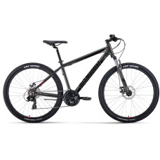 Велосипед Forward APACHE 27,5 2.0 D CLASSIC (27,5" 21 ск. рост. 15") 2022, черный матовый/черный, RBK22FW27929