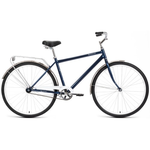 Велосипед Forward DORTMUND 28 1.0 (19"рост) темно-синий/белый 2022 год