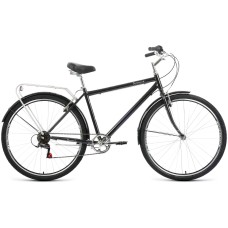 Велосипед Forward DORTMUND 28 2.0 (28" 7 ск. рост. 19") 2022, черный/белый, RBK22FW28612