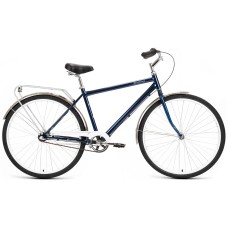 Велосипед Forward DORTMUND 28 3.0 (28" 3 ск. рост. 19") 2022, темно-синий/белый, RBK22FW28616