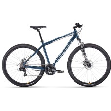Велосипед Forward APACHE 29 2.0 D CLASSIC (29" 21 ск. рост. 17") 2022, темно-синий/серебристый, RBK22FW29102
