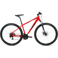Велосипед Forward APACHE 29 2.2 D (29" 21 ск. рост. 17") 2022, красный/серебристый, RBK22FW29431
