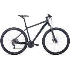 Велосипед Forward APACHE 29 2.0 D (29" 21 ск. рост. 19") 2022, черный матовый/черный, RBK22FW29434