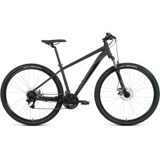 Велосипед Forward APACHE 29 2.2 D (29" 21 ск. рост. 19") 2022, черный матовый/черный, RBK22FW29444