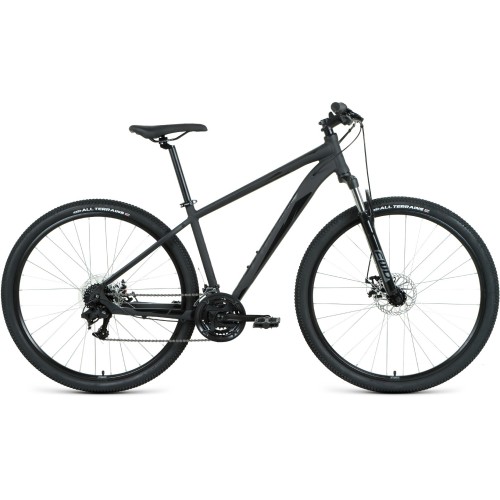 Велосипед Forward APACHE 29 2.2 D (19"рост) черный матовый/черный 2022 год