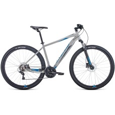 Велосипед Forward APACHE 29 3.0 HD (29" 21 ск. рост. 17") 2022, серый/синий, RBK22FW29465