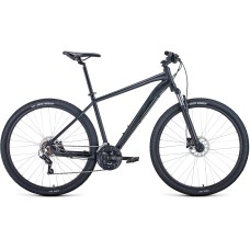 Велосипед Forward APACHE 29 3.0 HD (29" 21 ск. рост. 19") 2022, черный матовый/черный, RBK22FW29473