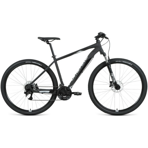 Велосипед Forward APACHE 29 3.2 HD (17"рост) черный матовый/серебристый 2022 год