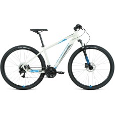 Велосипед Forward APACHE 29 3.2 HD (29" 24 ск. рост. 17") 2022, серый/синий, RBK22FW29470