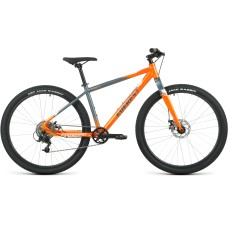 Велосипед Forward EVEREST 29 D (29" 8 ск. рост. 17") 2022, оранжевый матовый/серый матовый, RBK22FW29638