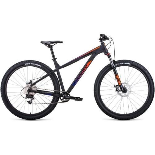 Велосипед Forward NEXT 29 X D (19"рост) черный матовый/ярко-оранжевый 2022 год