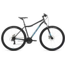 Велосипед Forward SPORTING 29 2.0 D (29" 21 ск. рост. 17") 2022, черный/бирюзовый, RBK22FW29901