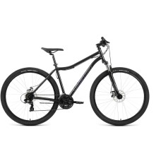 Велосипед Forward SPORTING 29 2.0 D (29" 21 ск. рост. 19") 2022, черный/темно-серый, RBK22FW29920