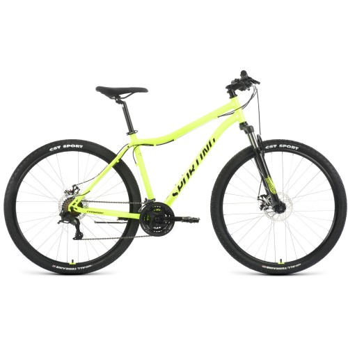 Велосипед Forward SPORTING 29 2.2 D (19"рост) ярко-зеленый/черный 2022 год