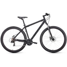 Велосипед Forward SPORTING 29 2.1 D (29" 21 ск. рост. 21") 2022, черный матовый/черный, RBK22FW29964