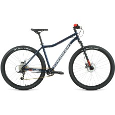 Велосипед Forward SPORTING 29 X D (29" 9 ск. рост. 17") 2022, темно-синий/красный, RBK22FW29967