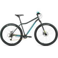 Велосипед Forward SPORTING 29 X D (29" 9 ск. рост. 17") 2022, темно-серый/зеленый, RBK22FW29968