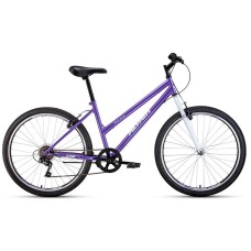 Велосипед Altair ALTAIR MTB HT 26 low (26" 6 ск. рост. 17") 2022, фиолетовый/белый, RBK22AL26126