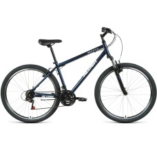 Велосипед Altair ALTAIR MTB HT 27,5 1.0 (27,5" 21 ск. рост. 19") 2022, темно-синий/серебристый, RBK22AL27135