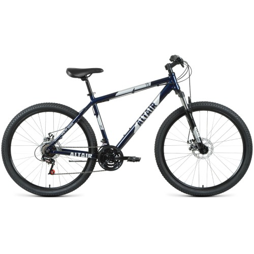 Велосипед Altair AL 27,5 D (15"рост) темно-синий/серебристый 2022 год