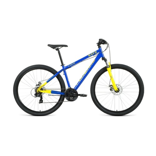 Велосипед FORWARD SPORTING 29 2.1 БАТЭ 21" 2021 синий / желтый + ПОДАРОК