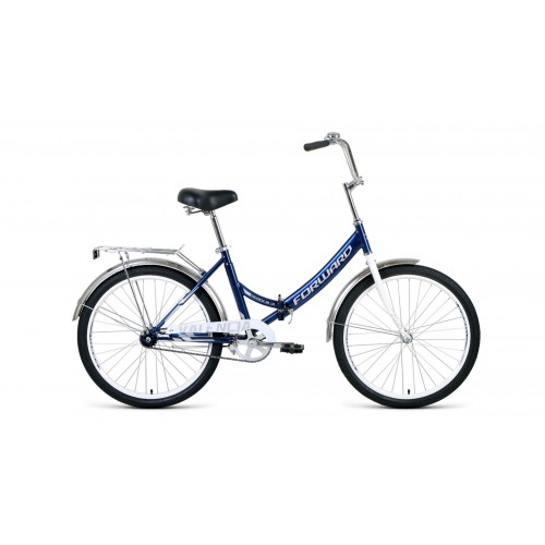 Велосипед Forward Valencia 24 1.0 (рост 16") 2020 темно-синий / серый