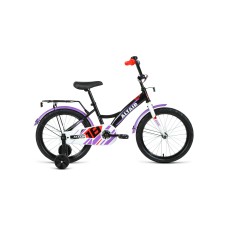 Детский велосипед ALTAIR KIDS 18 2021 черный / белый