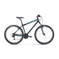 Велосипед Forward Sporting 27,5 1.0 (рост 17") 2020 черный / бирюзовый