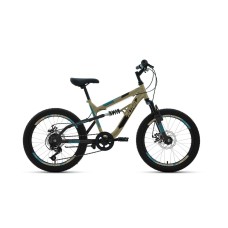 Детский велосипед ALTAIR MTB FS 20 disc (рост 14") 2020 бежевый / черный