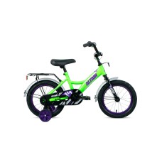 Детский велосипед ALTAIR KIDS 14 2021 ярко-зеленый / фиолетовый
