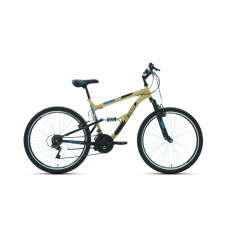 Велосипед ALTAIR MTB FS 26 1.0 18" 2021 бежевый / черный