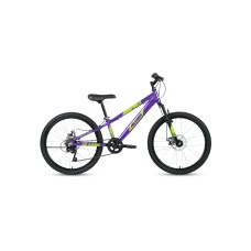 Велосипед ALTAIR AL 24 D (рост 12") 2020 фиолетовый / зеленый