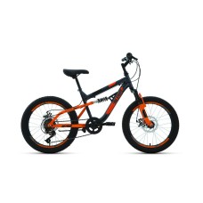 Велосипед ALTAIR MTB FS 20 DISC 2021 темно-серый / оранжевый