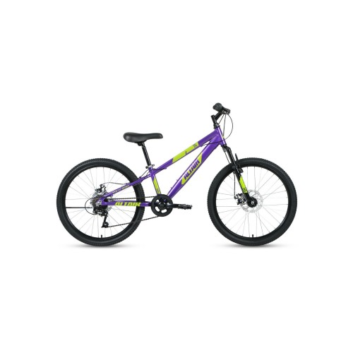 Велосипед ALTAIR AL 24 D 2021 фиолетовый / зеленый