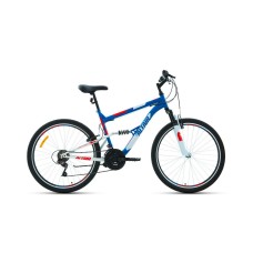 Велосипед ALTAIR MTB FS 26 1.0 18" 2021 синий / красный