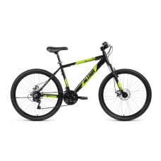Велосипед ALTAIR AL 26 D 2021 черный / зеленый