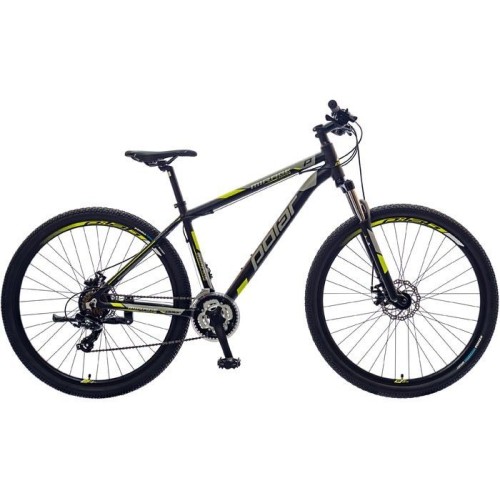Велосипед POLAR MIRAGE SPORT black-grey-fluo yellow 19 L 2021