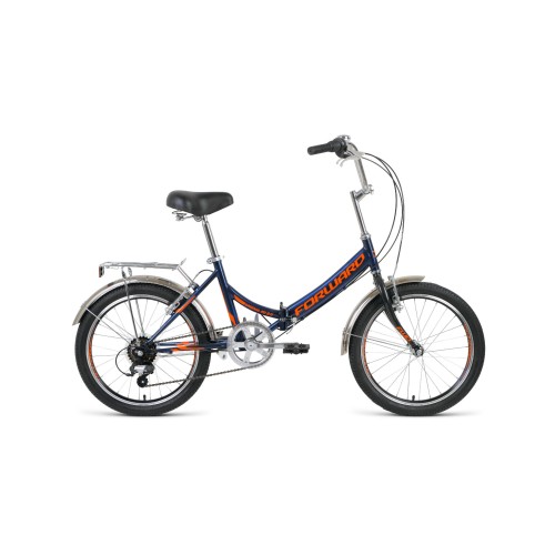 велосипед Forward Arsenal 20 2.0 (рост14")2020 темно-синий / оранжевый