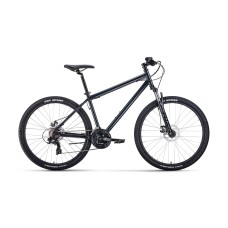 Велосипед Forward Sporting 27,5 2.0 disc (рост 17") 2020 серый / черный