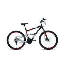 Велосипед ALTAIR MTB FS 26 2.0 DISC 16" 2021 черный / красный