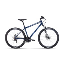 Велосипед Forward Sporting 27,5 3.0 disc (рост 19") 2020 темно-синий / серый