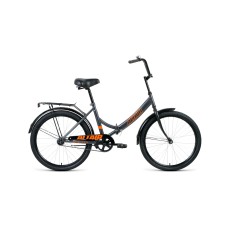 Велосипед ALTAIR City 24 (рост 16") 2020 серый / оранжевый