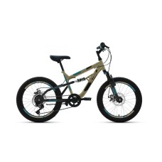 Велосипед ALTAIR MTB FS 20 DISC 2021 бежевый / черный