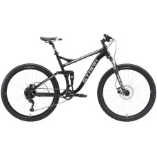 Велосипед STARK Tactic FS 27.5 HD (18" рост) черный/серебристый 2022 год