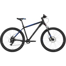 Велосипед STARK Hunter 27.3 HD (18" рост) чёрный/голубой 2022 год