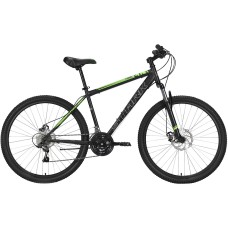 Велосипед STARK Tank 27.1 D (16" рост) черный/зеленый 2022 год