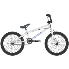 Велосипед STARK Madness BMX 3 ( рост) серебристый/голубой 2022 год